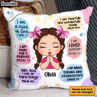 Personalized Gift For Granddaughter Christian Affirmations Pillow 32343 thumb 1