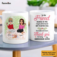 Personalized Gift For Friend Thank You For Being My Unbiological Sister Mug 31966 thumb 1