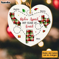 Personalized Family Miles Apart But Close At Heart Ornament 30343 thumb 1