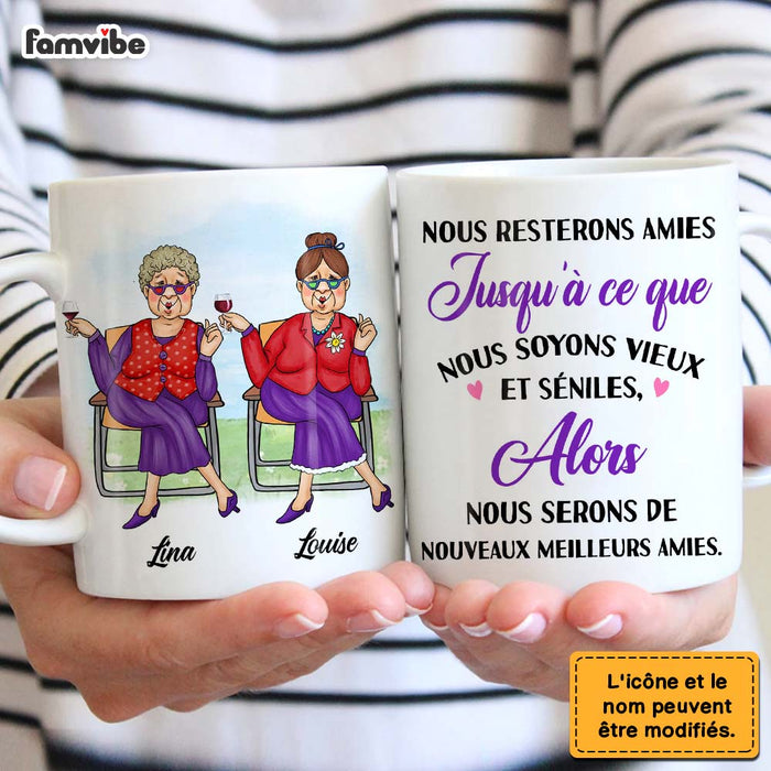 Personalized Gift For Friends French Old and Senile Mug 30327 1