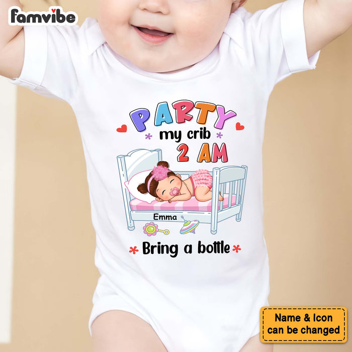 Personalized Gift For Newborn Baby Party At My Crib Baby Onesie 27580 1