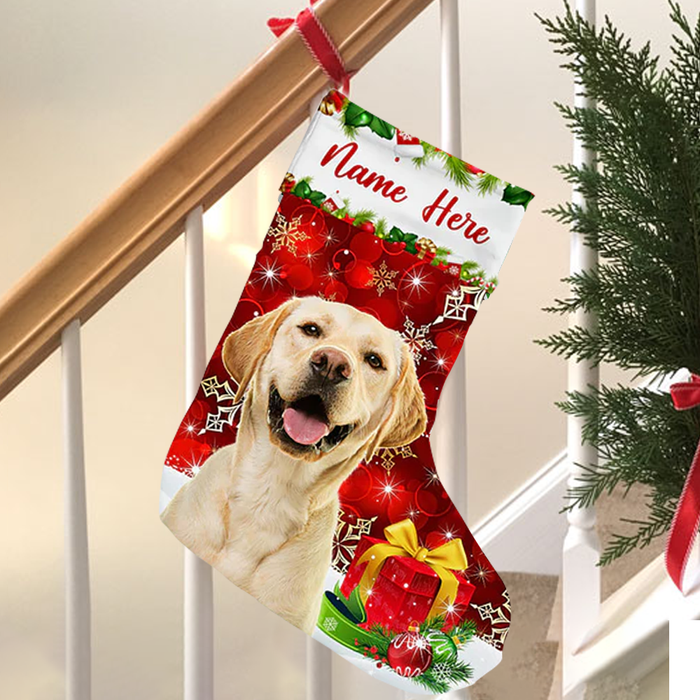 Personalized Dog Photo Christmas Stocking OB264 87O53 1
