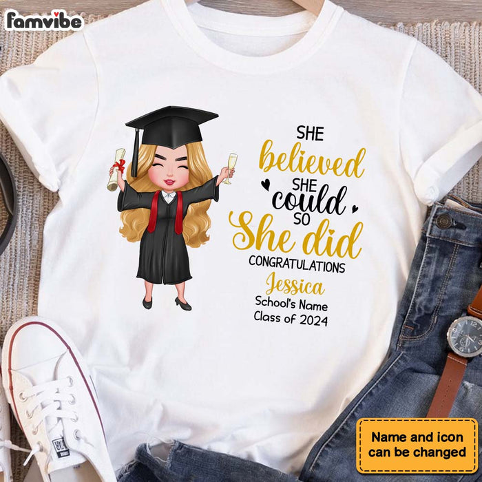 Personalized Graduation Girl 2024 T Shirt AP181 23O28 1