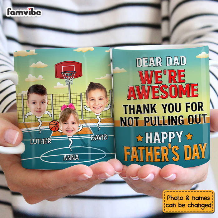 Personalized For Dad Awesome Dad Custom White Mug 33048 1