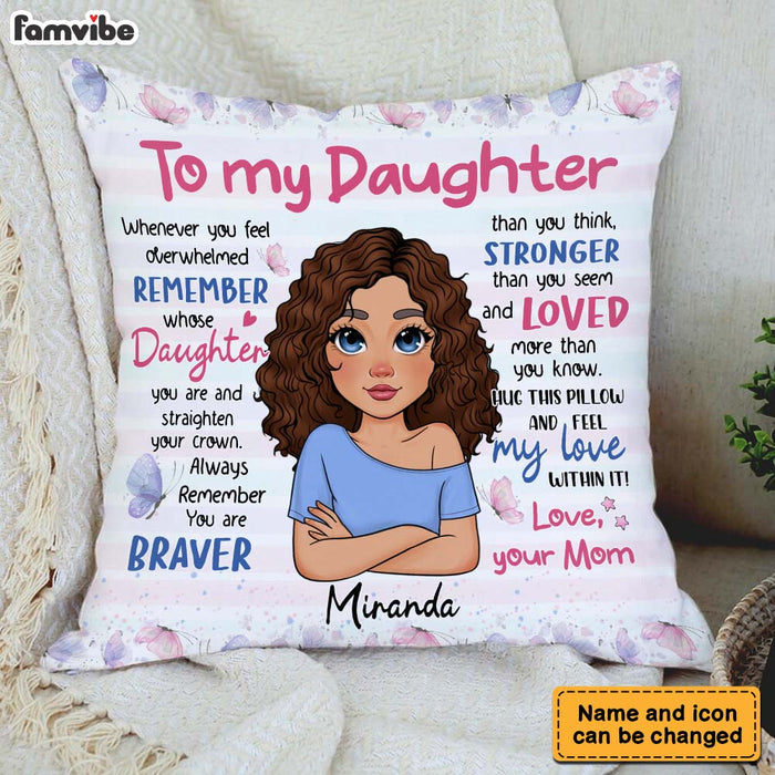 Personalized Gift For Daughter Loved More Than You Know Pillow 32012 1
