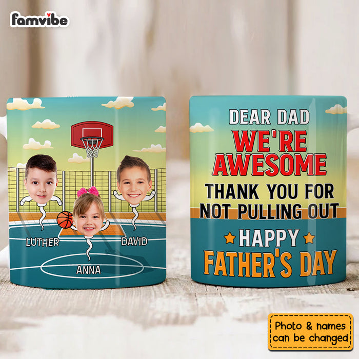 Personalized For Dad Awesome Dad Custom White Mug 33048 1