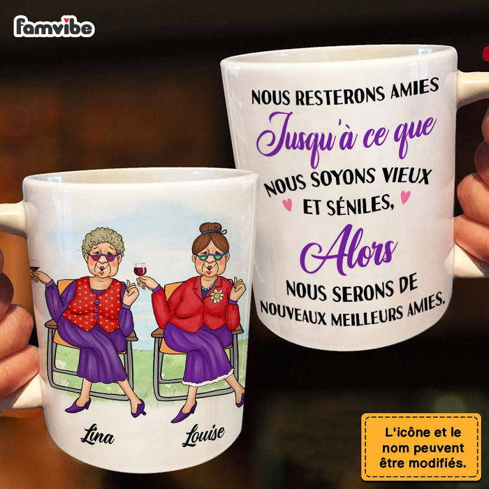 Personalized Gift For Friends French Old and Senile Mug 30327 1