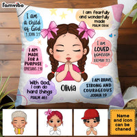 Personalized Gift For Granddaughter Christian Affirmations Pillow 32343 thumb 1