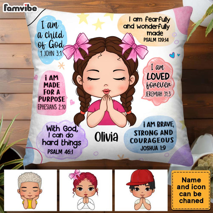 Personalized Gift For Granddaughter Christian Affirmations Pillow 32343 1