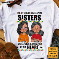Personalized Side By Side Sisters Connected By The Heart Shirt - Hoodie - Sweatshirt 25583 thumb 1