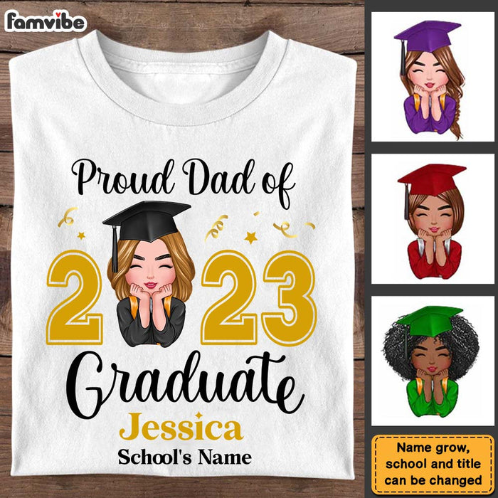 Personalized Proud Dad Graduation 2023 T Shirt AP191 23O28 1