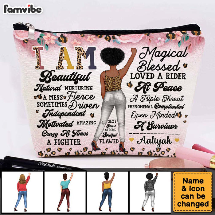Personalized Gift For Woman I Am Affirmation Cosmetic Bag 32215 1