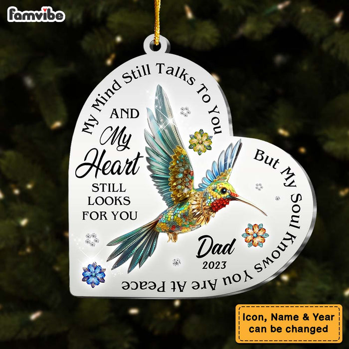 Personalized Christmas Memorial Hummingbird Ornament 30034 1