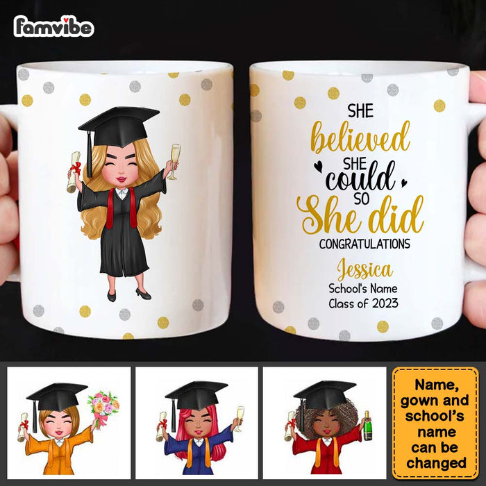 Personalized Graduation Girl 2023 Mug AP133 23O28 1