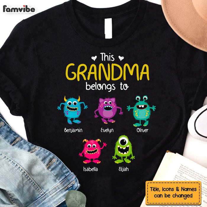 Personalized Gift For Grandpa Belongs To Little Monsters Shirt - Hoodie - Sweatshirt 25990 1
