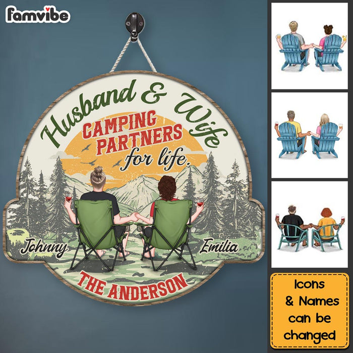 Personalized Gift For Couple Camping Wood Sign 34780 1