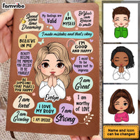Personalized Gift For Daughter I Am Affirmation Leather Cover Notebook 32309 thumb 1