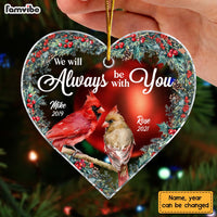 Personalized Heaven Is A Beautiful Place Heart Ornament NB43 36O53 thumb 1