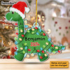 Personalized Grandson Son Dinosaur Christmas Ornament OB41 85O28 1