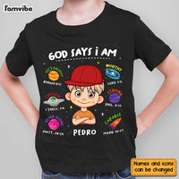 Personalized Gift For Grandson God Says I Am Space Theme Kid T Shirt - Kid Hoodie - Kid Sweatshirt 30947 thumb 1