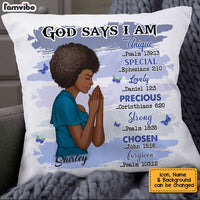 Personalized God Says I Am Pillow AG211 58O34 thumb 1