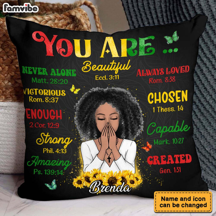 Personalized Gift For Daughter You Are Bible Verses Pillow 30682 1
