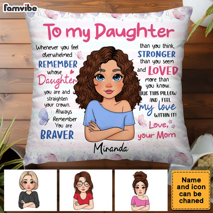 Personalized Gift For Daughter Loved More Than You Know Pillow 32012 1