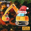 Personalized Grandson Son Truck Excavator Christmas Ornament OB263 85O28 1