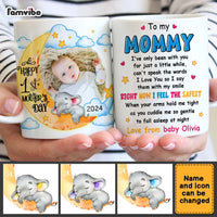 Personalized First Mother's Day Elephant Photo Mug 23236 thumb 1