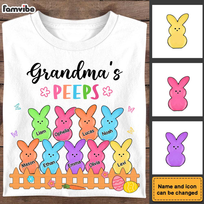 Personalized Grandma Peeps Easter Shirt - Hoodie - Sweatshirt 31726 1