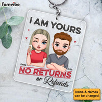 Personalized Gift For Couple I'm Your No Returns Or Refunds Acrylic Keychain 34858 thumb 1