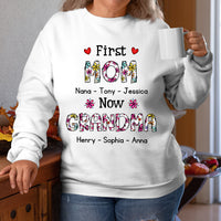 Personalized Gift Now Grandma Floral Shirt - Hoodie - Sweatshirt 30610 thumb 1