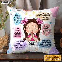 Personalized Gift For Granddaughter Christian Affirmations Pillow 32343 thumb 1