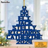 Personalized Christmas Tree Family Name Ornament 30285 thumb 1