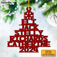 Personalized Christmas Tree Family Name Ornament 30285 thumb 1