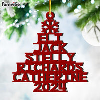 Personalized Christmas Tree Family Name Ornament 30285 thumb 1