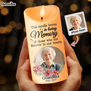 Personalized Custom Photo This Candle Burns In Loving Memory LED Candle 36174 Primary Mockup