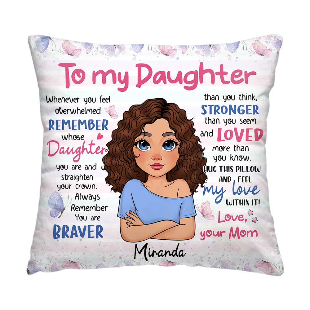 Personalized Gift For Daughter Loved More Than You Know Pillow 32012