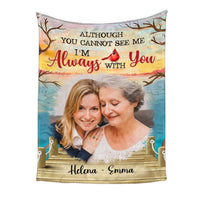 Personalized Memorial Gift I'm Always With You Photo Custom Blanket 31430 thumb 1