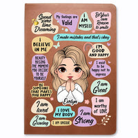 Personalized Gift For Daughter I Am Affirmation Leather Cover Notebook 32309 thumb 1