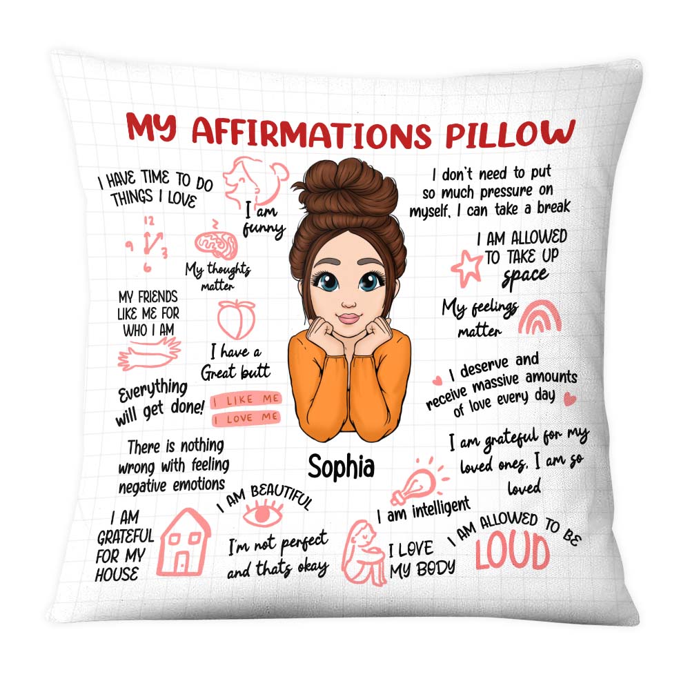 Personalized Positive Affirmations Pillow NB241 85O28