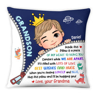 Personalized Gift For Grandson Dinosaur Hug This Pillow 28704 thumb 1