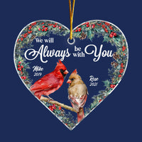 Personalized Heaven Is A Beautiful Place Heart Ornament NB43 36O53 thumb 1