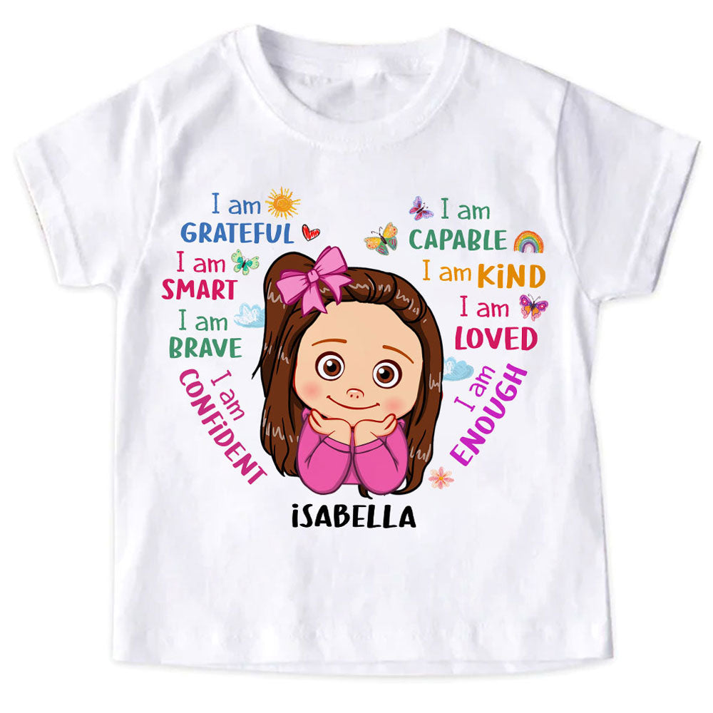 Personalized Gift For Granddaughter I Am Kind Kid T Shirt - Kid Hoodie - Kid Sweatshirt 32332