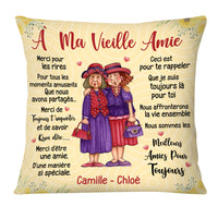 Personalized Gift For Friend À ma Vieille amie French Pillow 30441 thumb 1