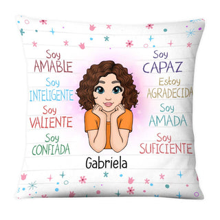 Personalized Gift For Granddaughter Spanish Soy Amable Pillow 27736