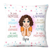 Personalized Gift For Granddaughter French Je Suis Gentille Pillow 27737 thumb 1