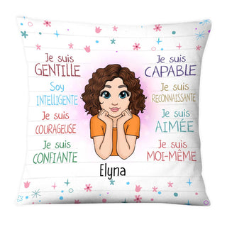 Personalized Gift For Granddaughter French Je Suis Gentille Pillow 27737
