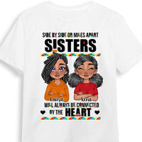Personalized Side By Side Sisters Connected By The Heart Shirt - Hoodie - Sweatshirt 25583 thumb 1
