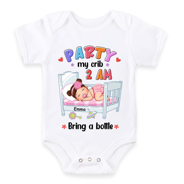 Personalized Gift For Newborn Baby Party At My Crib Baby Onesie 27580 1